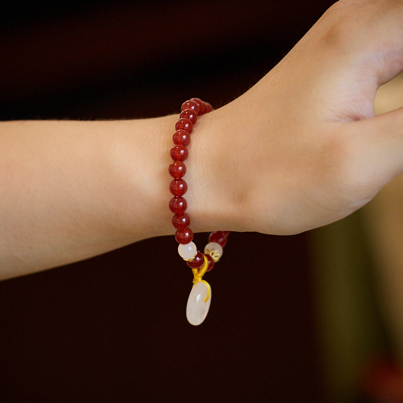 Lucky Red Agate Amulet