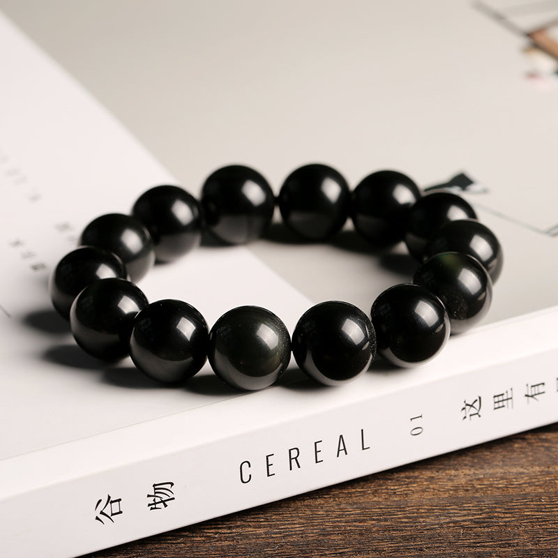 Natural Black Obsidian Bracelet