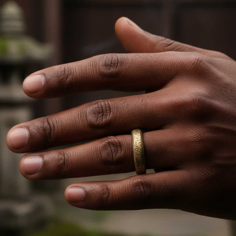 Vintage Resilience Brass Ring