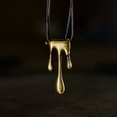 Water Drop Brass Pendant