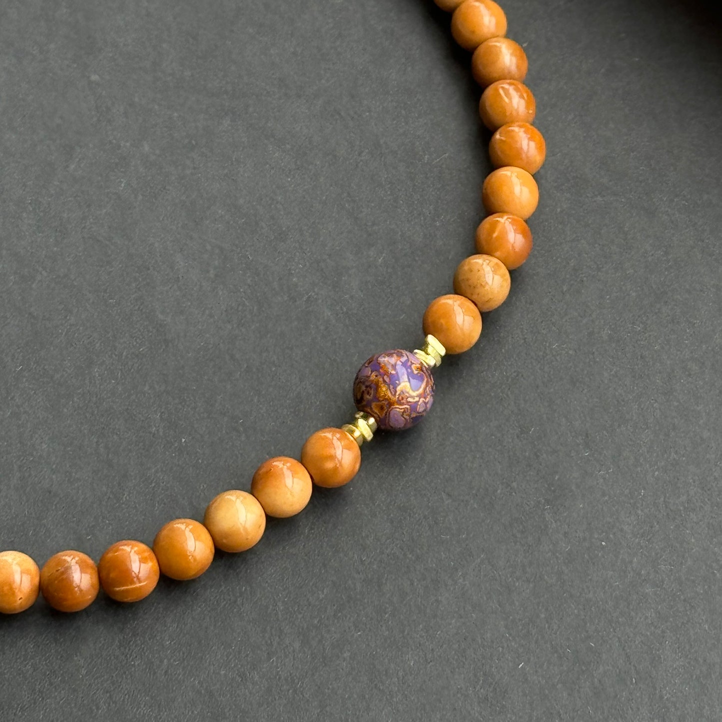 Jade and Cookwood Bracelet