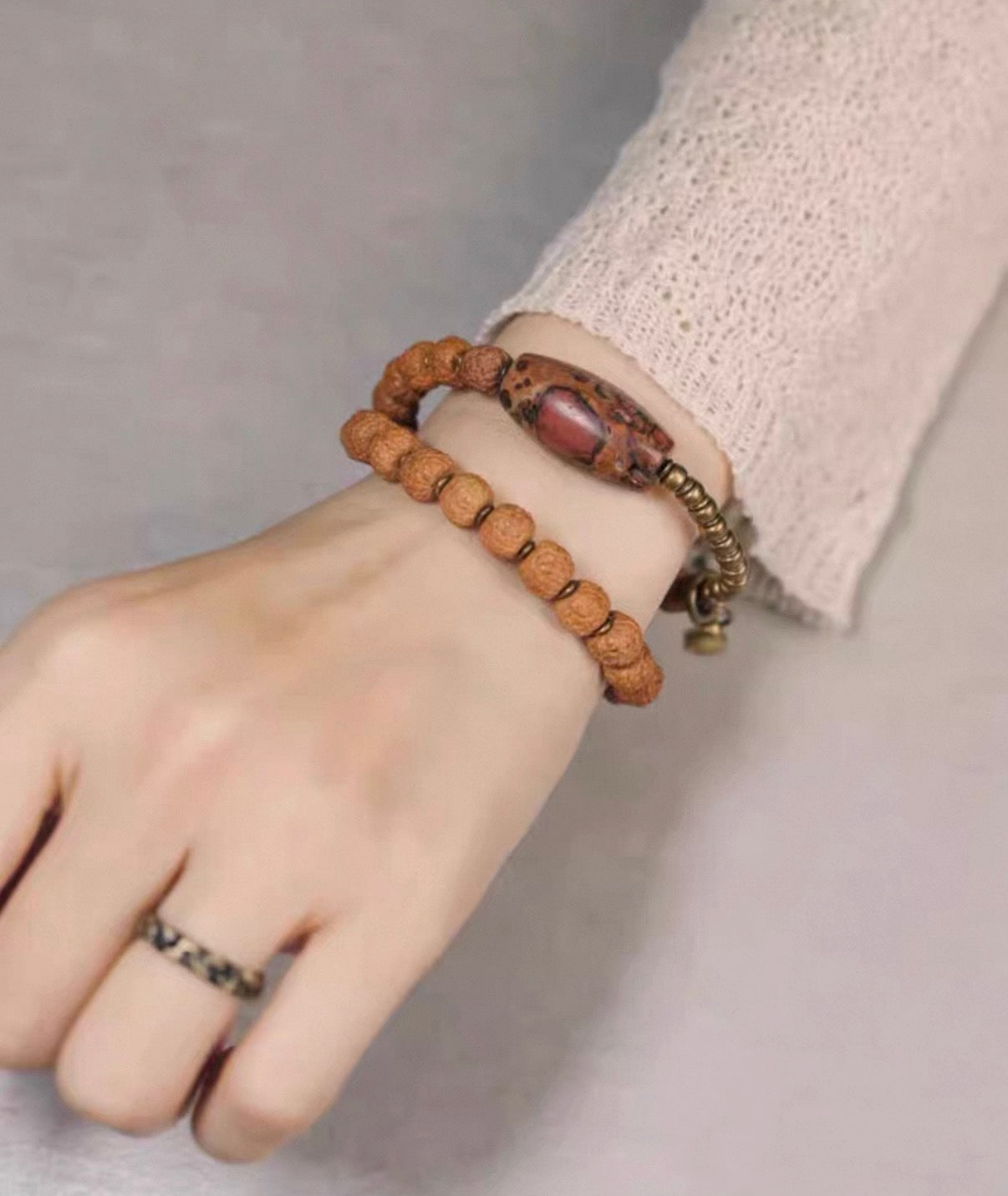 The Karma Relic – Rudraksha Wrap Bracelet