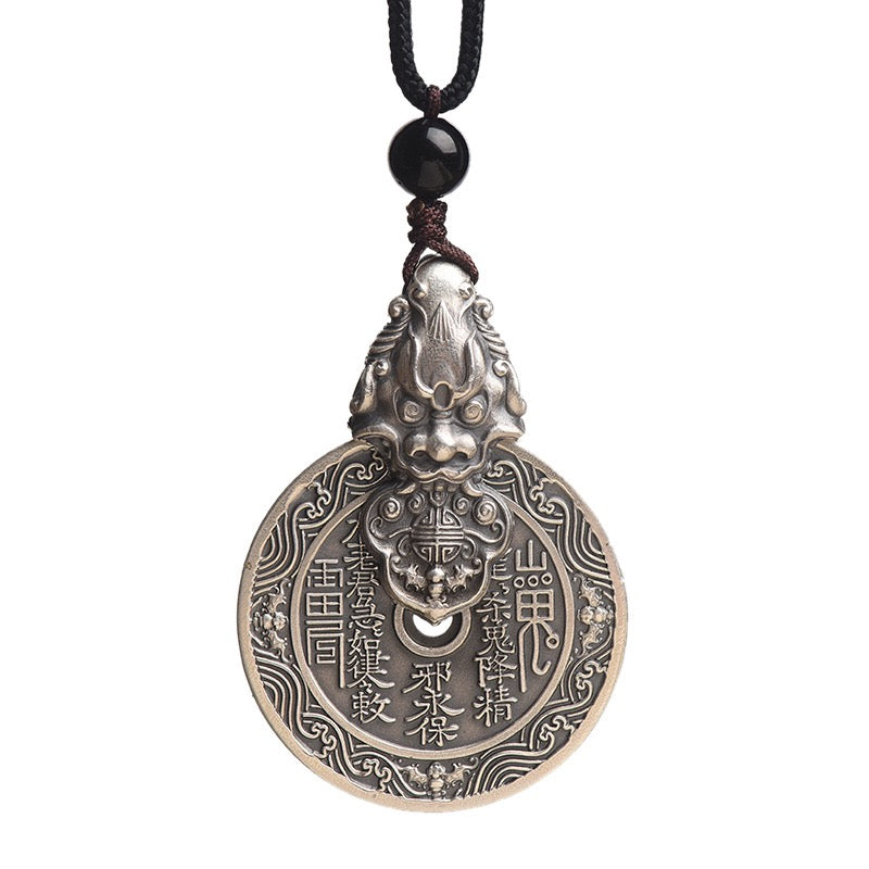 Sterling Silver 999 Pixiu Amulet Pendant