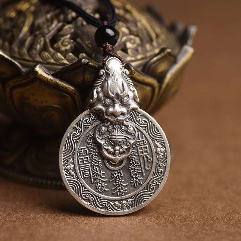 Sterling Silver 999 Pixiu Amulet Pendant