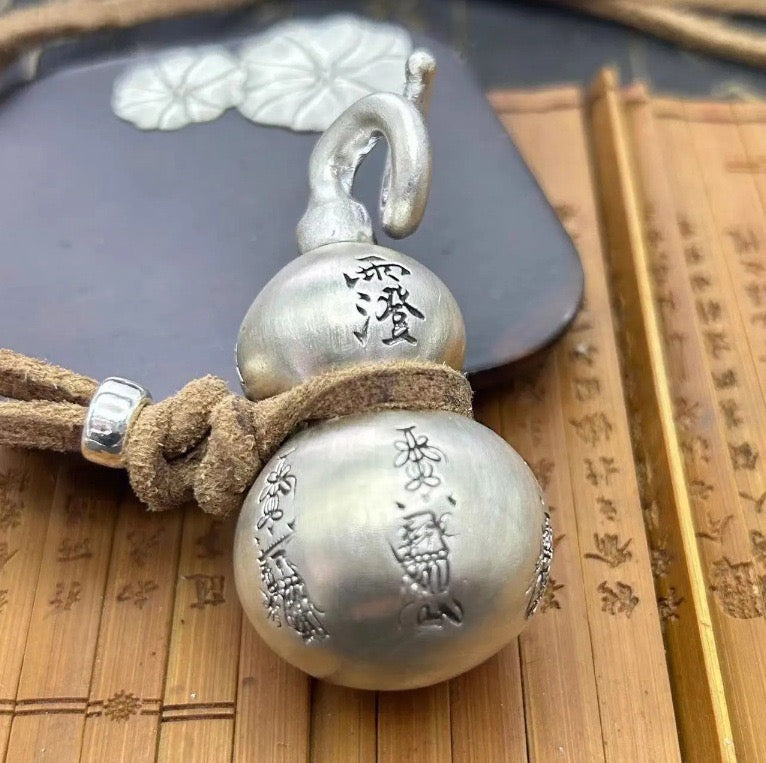Sterling Silver 999 Gourd Pendant