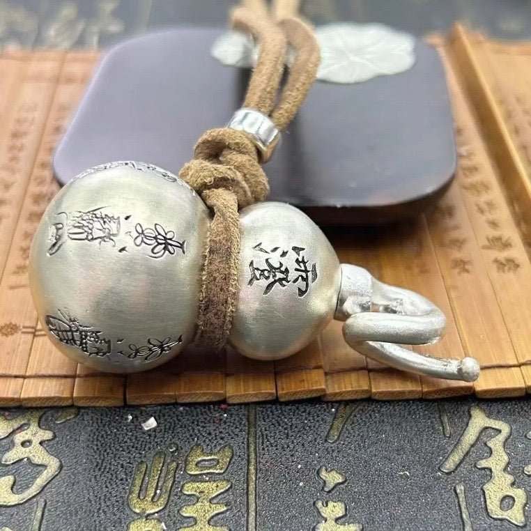 Sterling Silver 999 Gourd Pendant