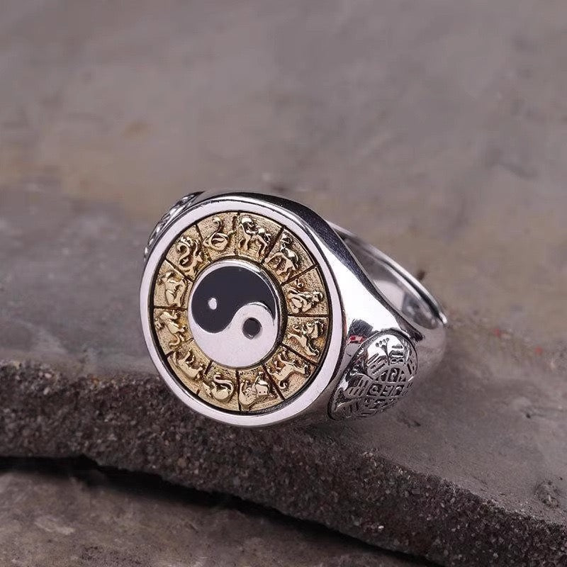 Yin and Yang Zodiac Ring