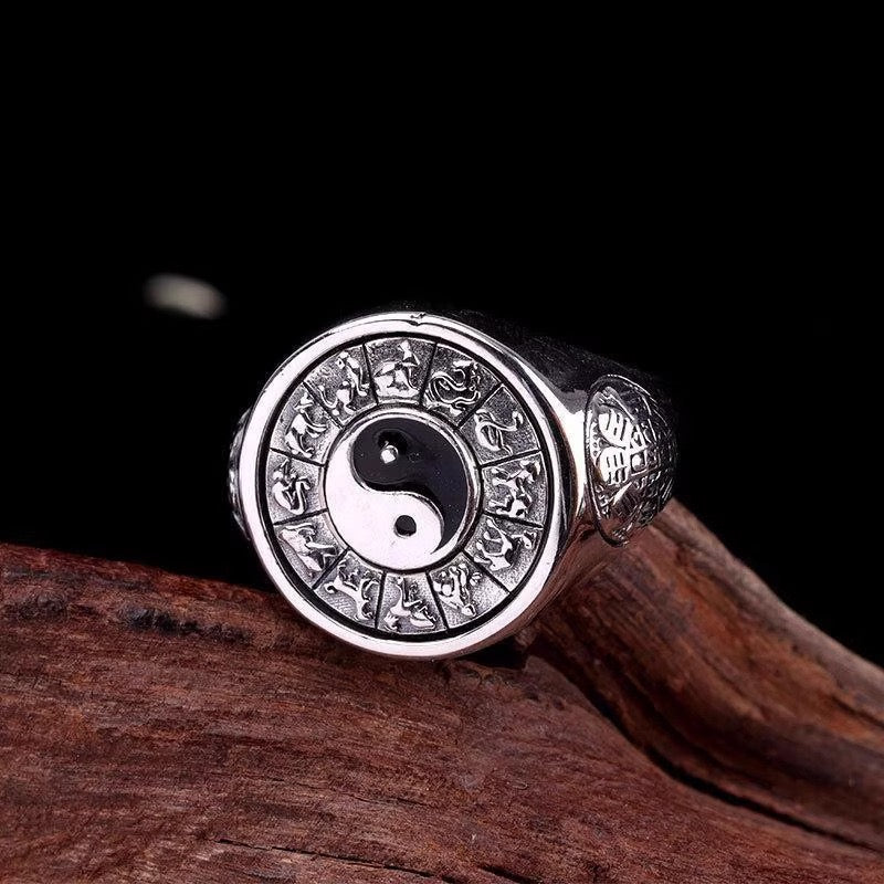 Yin and Yang Zodiac Ring