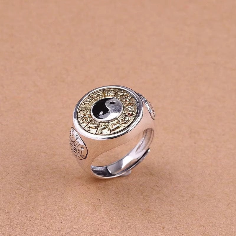 Yin and Yang Zodiac Ring