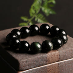 Natural Black Obsidian Bracelet