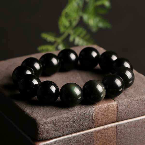 Natural Black Obsidian Bracelet