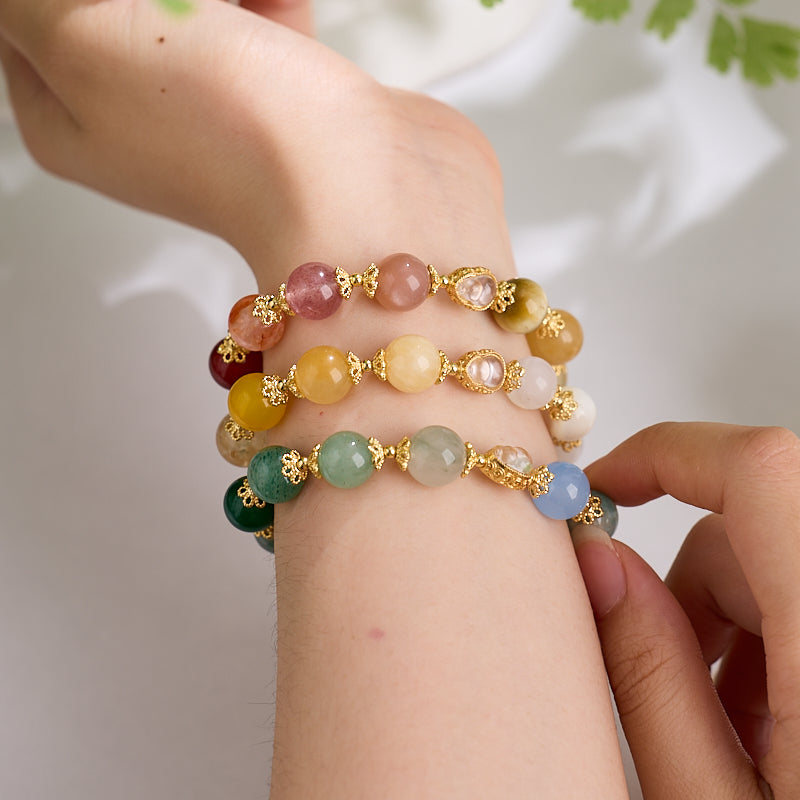 Five Elements Multi-Gem Bracelet – Fire & Earth Series