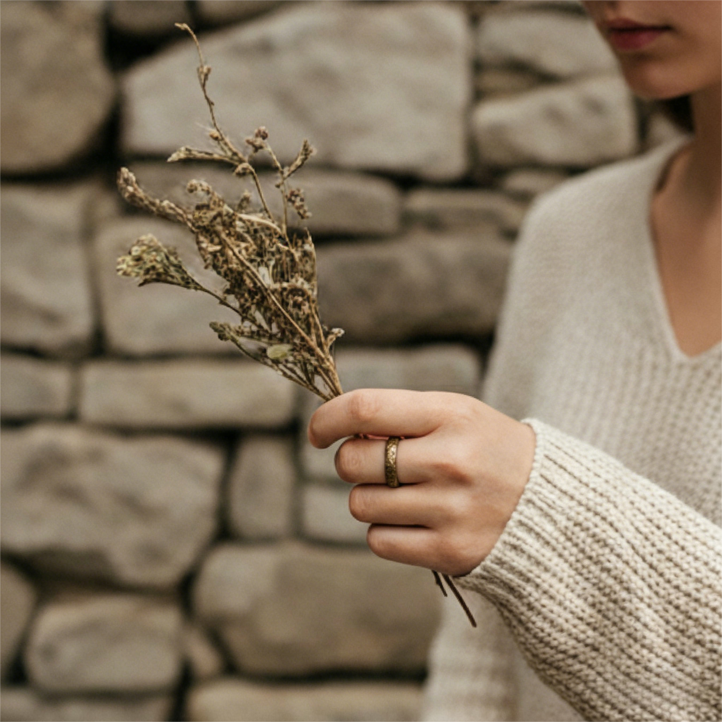 Vintage Resilience Brass Ring