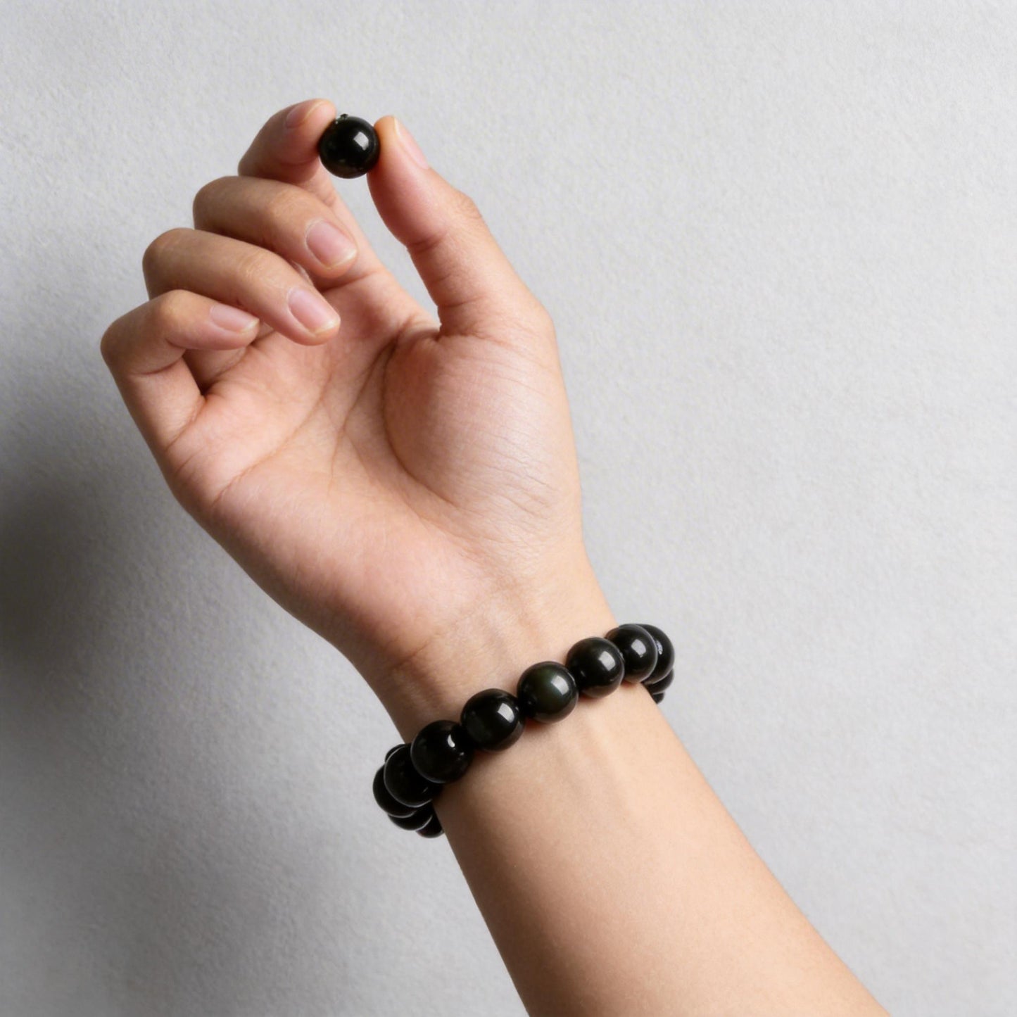 Natural Black Obsidian Bracelet