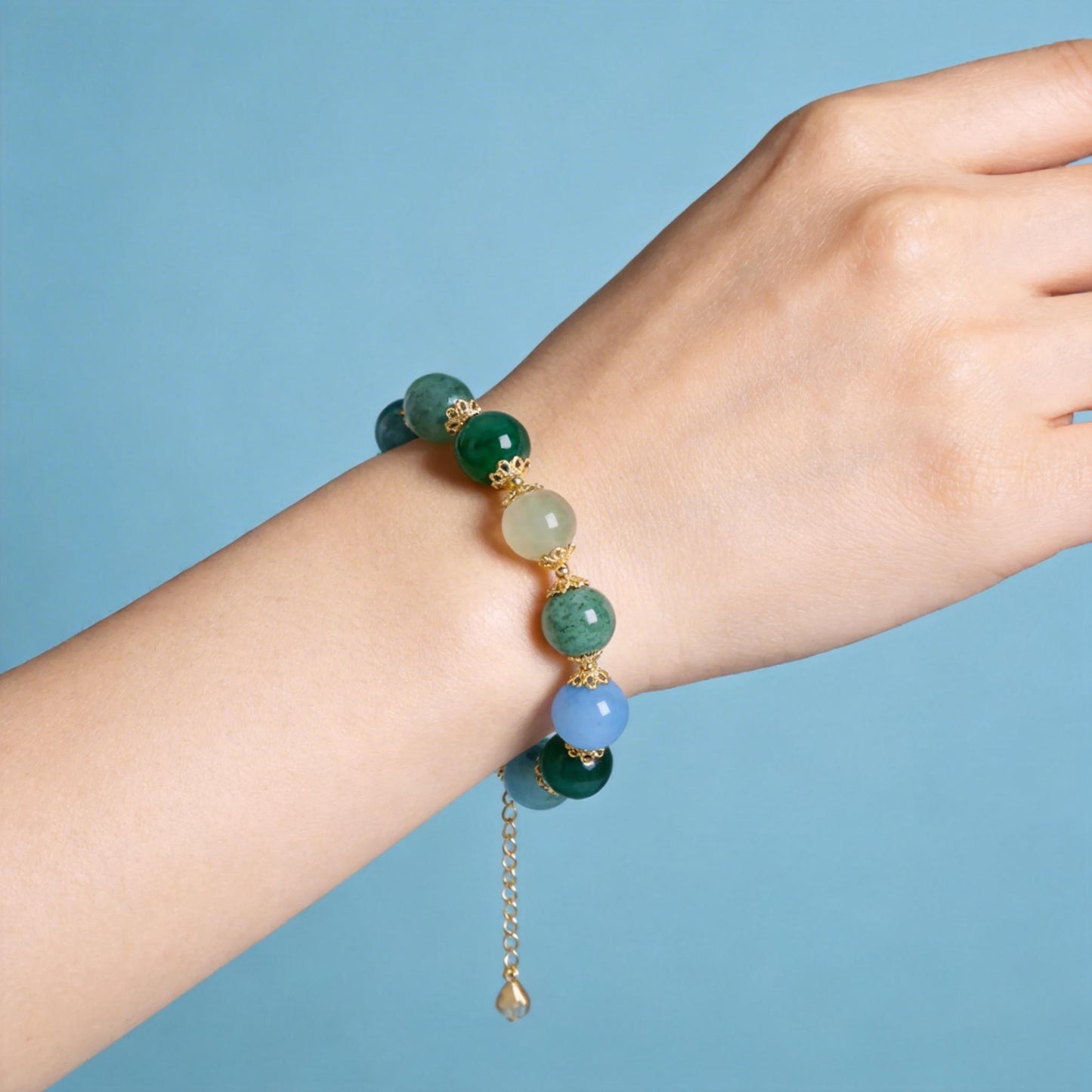 Five Elements Multi-Gem Bracelet – Water & Wood Series