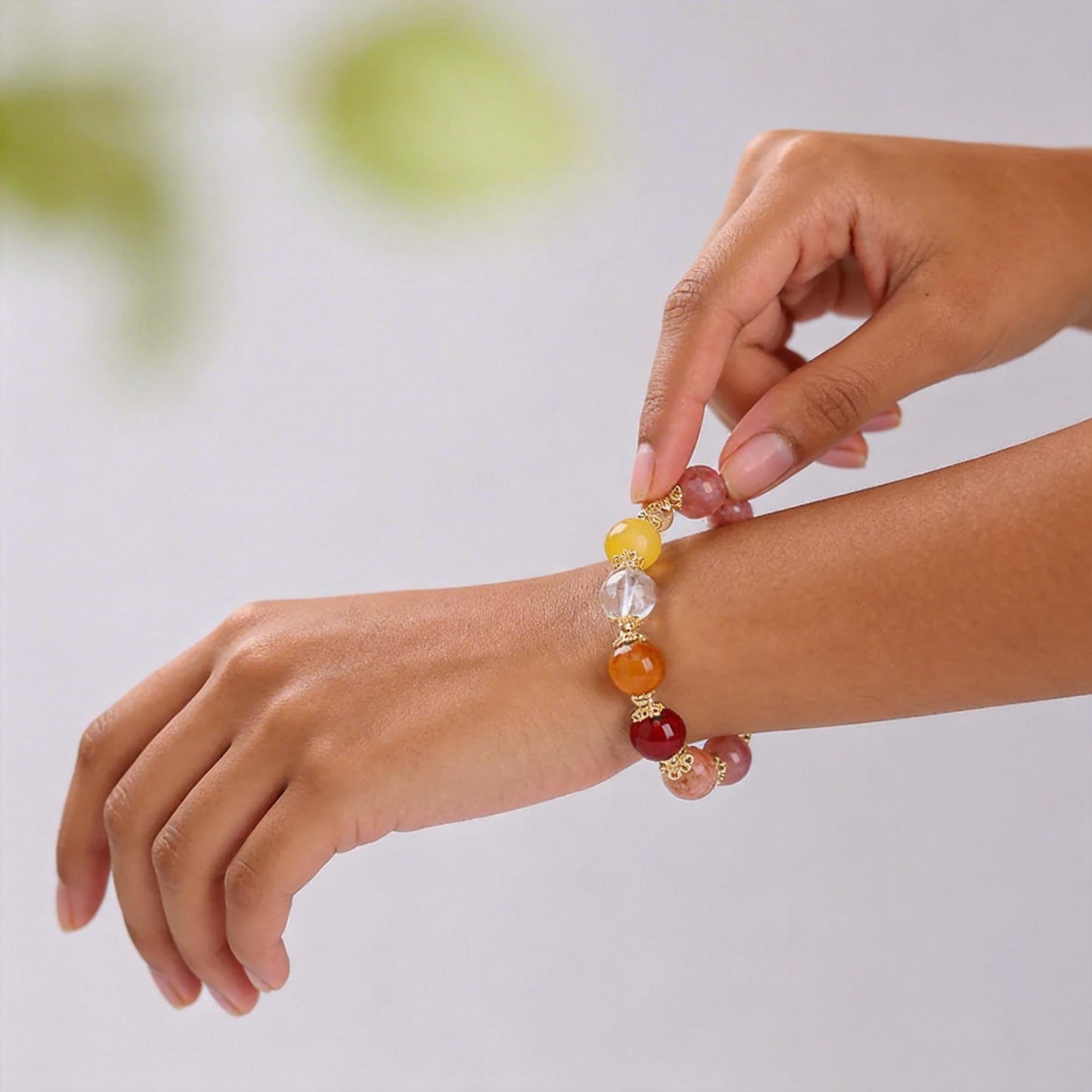 Five Elements Multi-Gem Bracelet – Fire & Earth Series