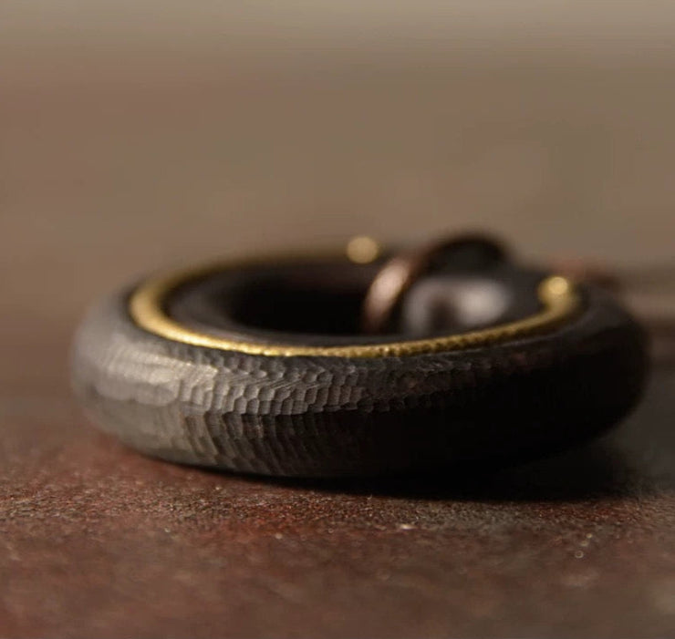 Black Ebony Ring Pendant