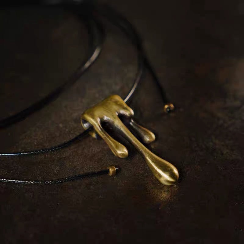 Water Drop Brass Pendant