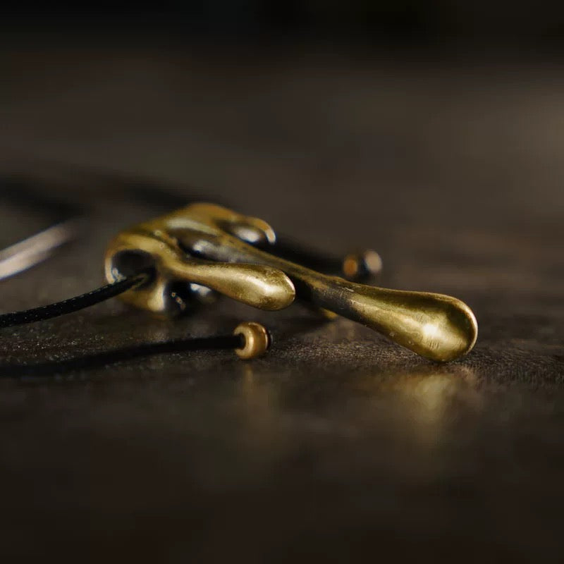 Water Drop Brass Pendant