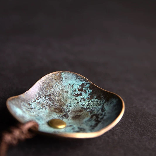 Textured Brass Pendant