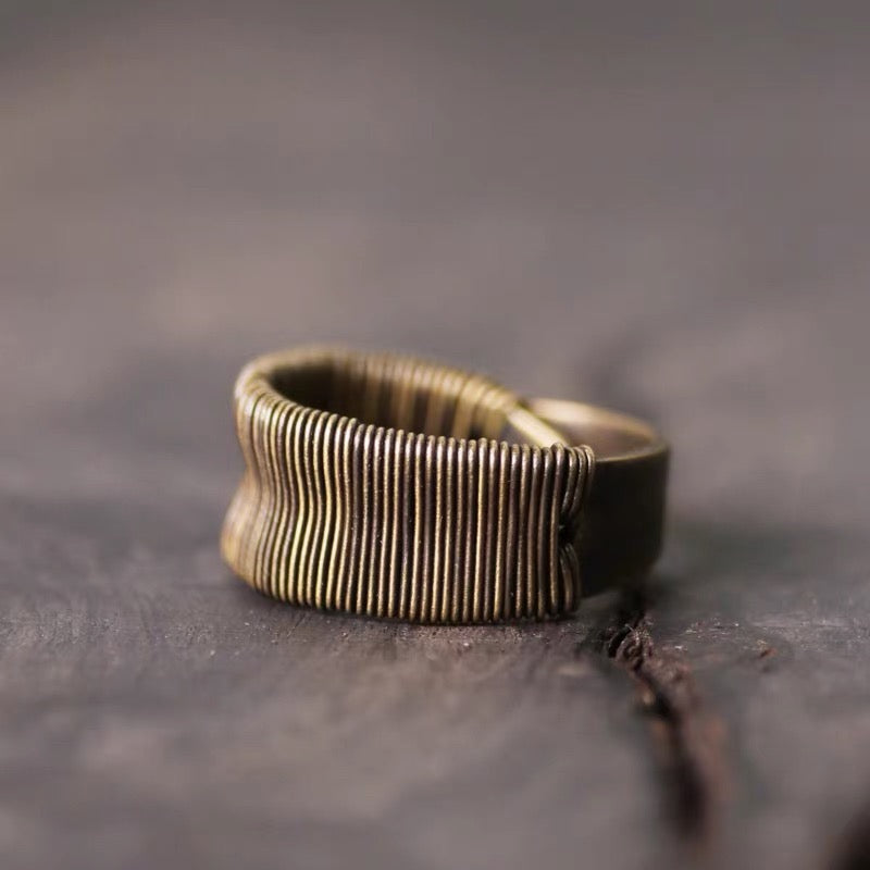 Vintage Continuum Brass Ring