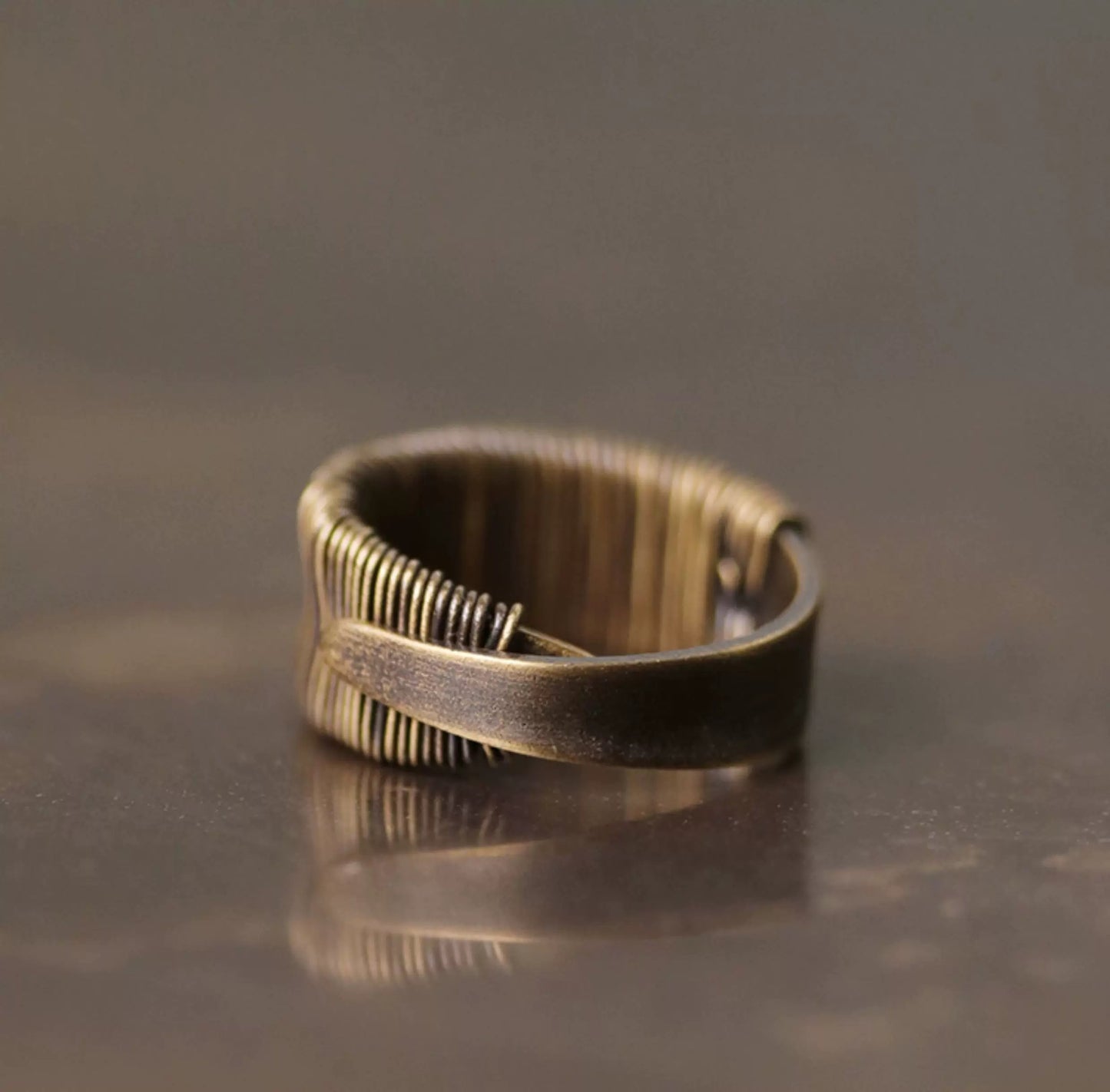 Vintage Continuum Brass Ring