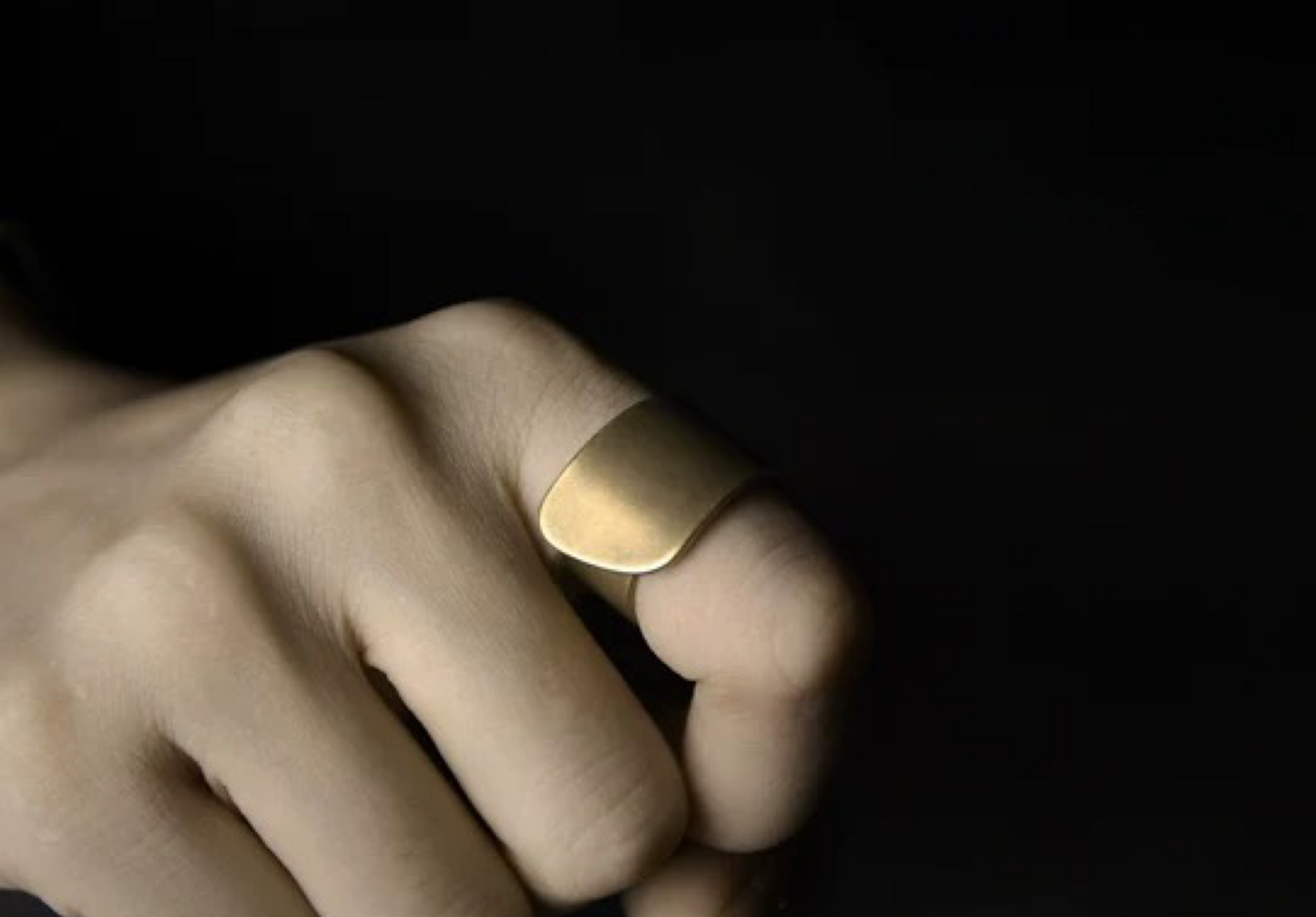 Vintage Purity Brass Ring