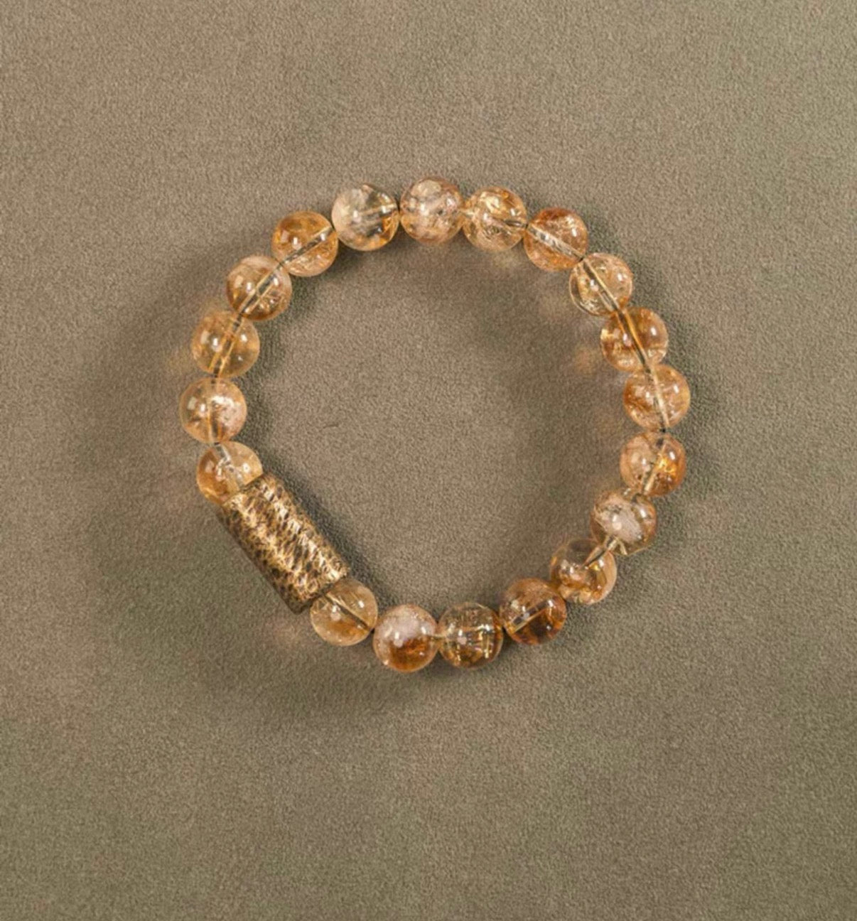 Natural Citrine Beaded Bracelet