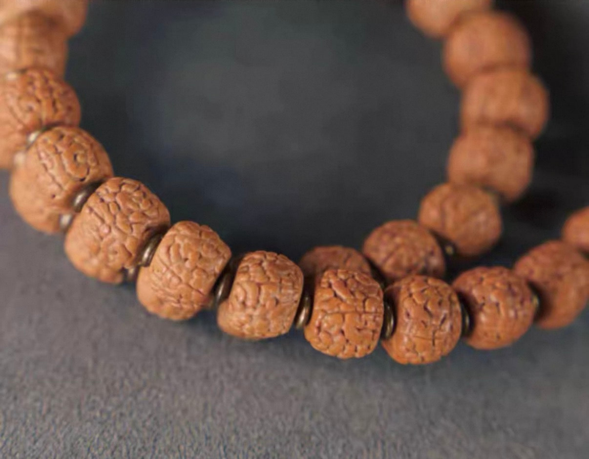 The Karma Relic – Rudraksha Wrap Bracelet