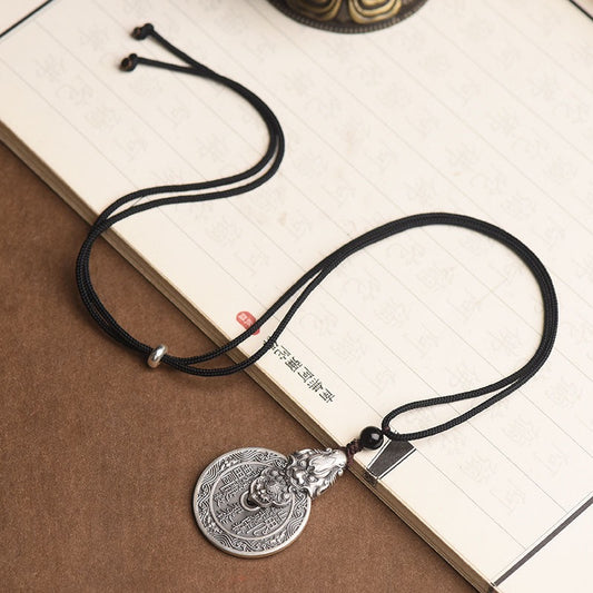 Sterling Silver 999 Pixiu Amulet Pendant