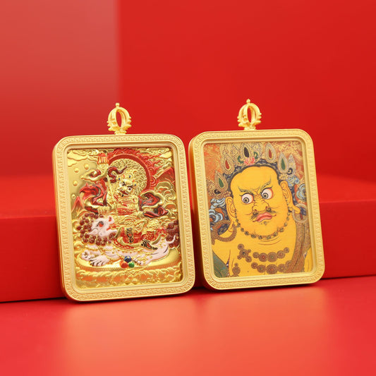 Yellow Jambhala Wealth Pendant
