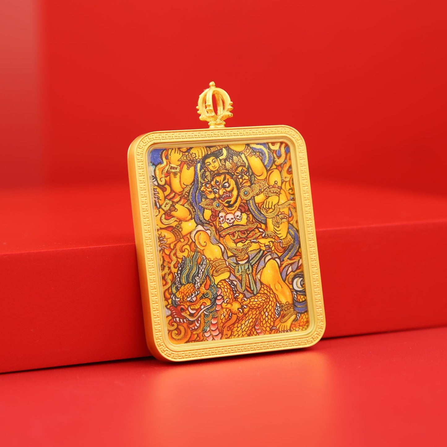 Yellow Jambhala Wealth Pendant